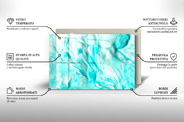 Cutting board Paints abstraction