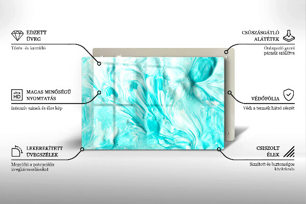 Cutting board Paints abstraction
