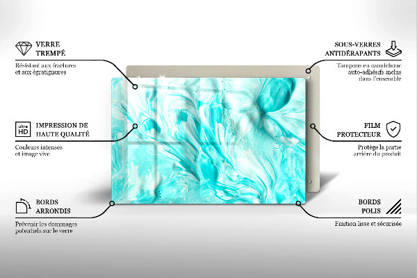 Cutting board Paints abstraction