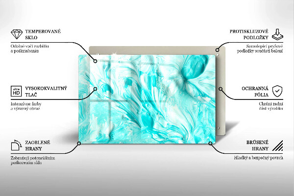 Cutting board Paints abstraction
