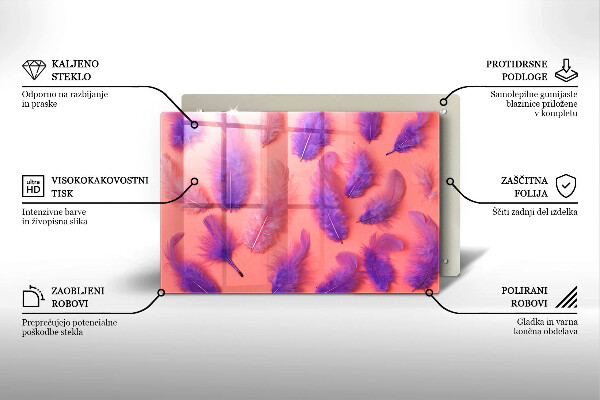 Cutting board Fluffy feathers