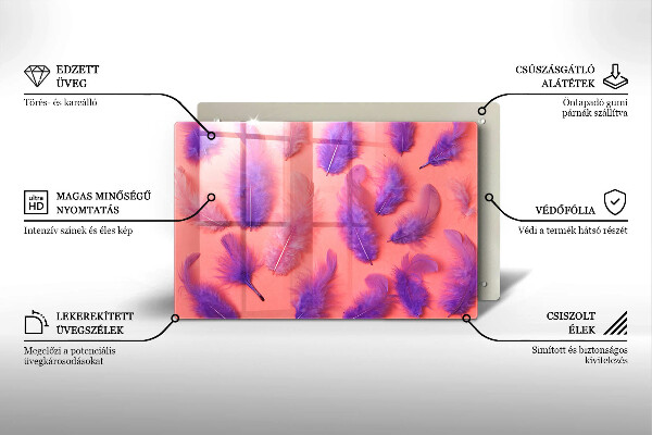 Cutting board Fluffy feathers