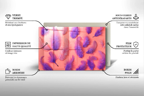Cutting board Fluffy feathers