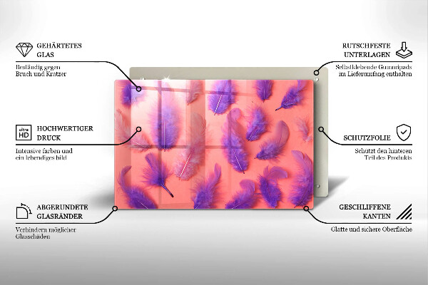 Cutting board Fluffy feathers