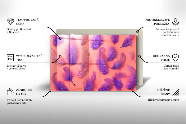 Cutting board Fluffy feathers