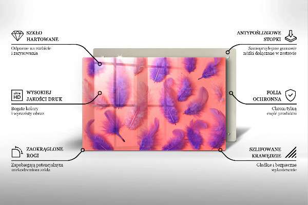 Cutting board Fluffy feathers