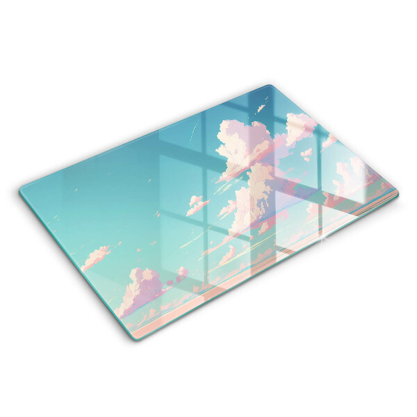 Chopping board glass Illustration sky