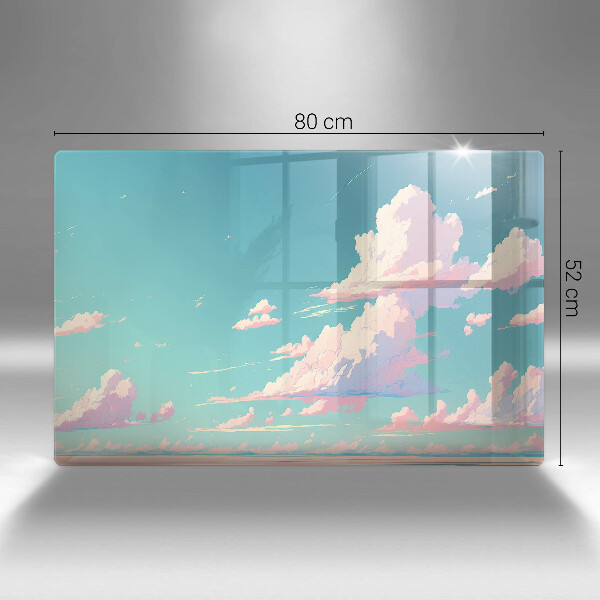 Chopping board glass Illustration sky