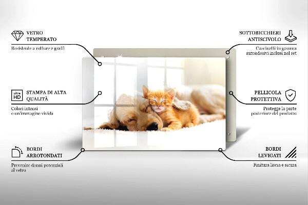 Worktop saver Animals dog and cat