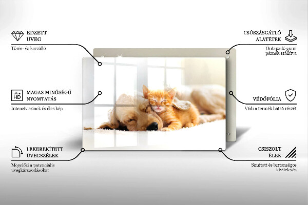 Worktop saver Animals dog and cat