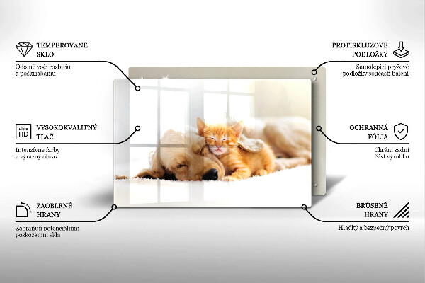 Worktop saver Animals dog and cat