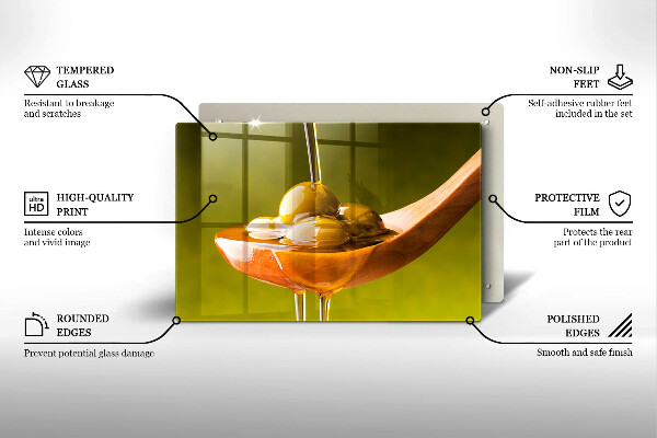 Cutting board Oliwa and olives