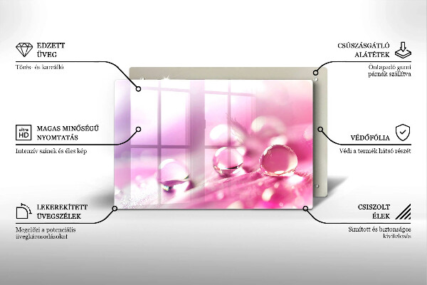 Worktop saver Rosa flower petals