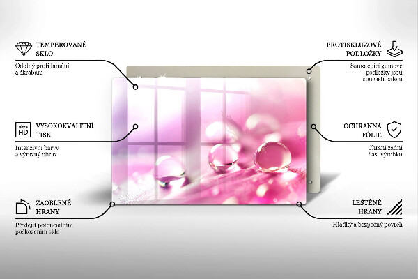 Worktop saver Rosa flower petals