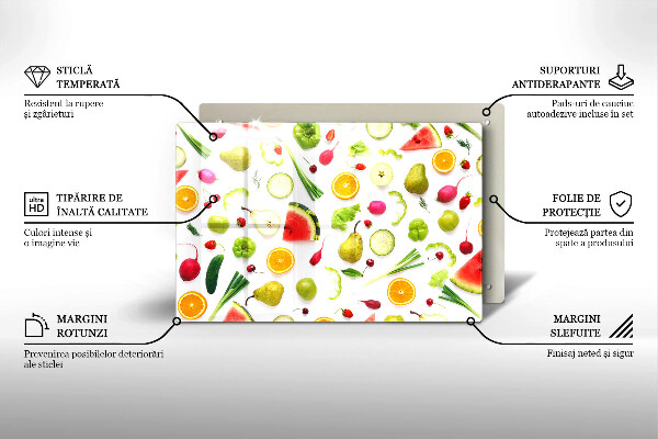 Worktop saver Fruit and vegetables pattern