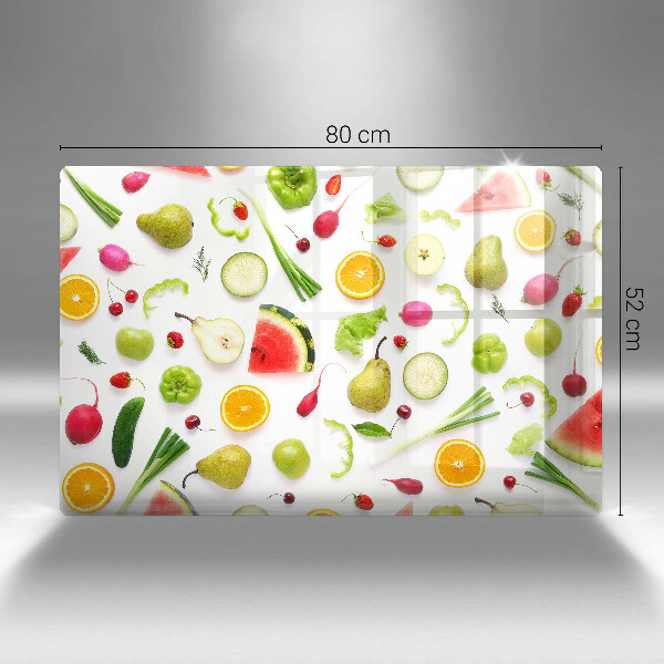 Worktop saver Fruit and vegetables pattern