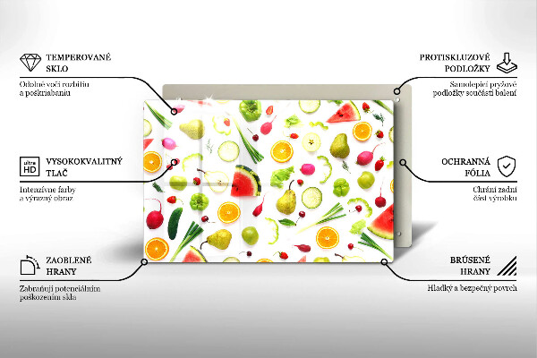 Worktop saver Fruit and vegetables pattern