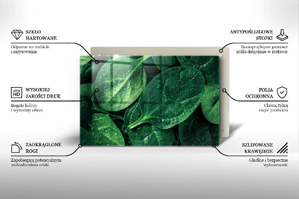 Worktop saver Basil leaves