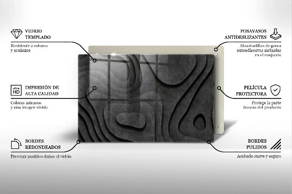 Worktop saver 3D stone shapes