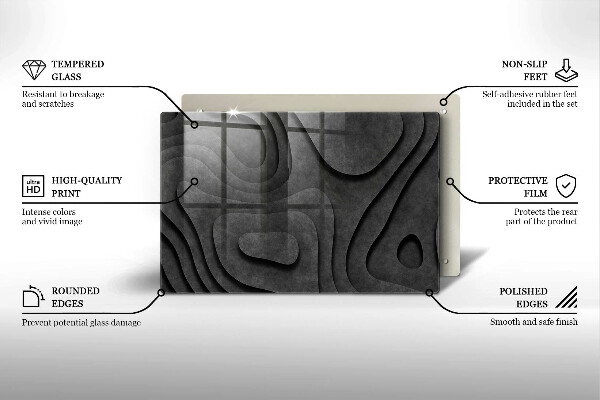 Worktop saver 3D stone shapes