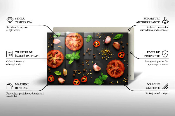 Worktop saver Tomatoes and spices