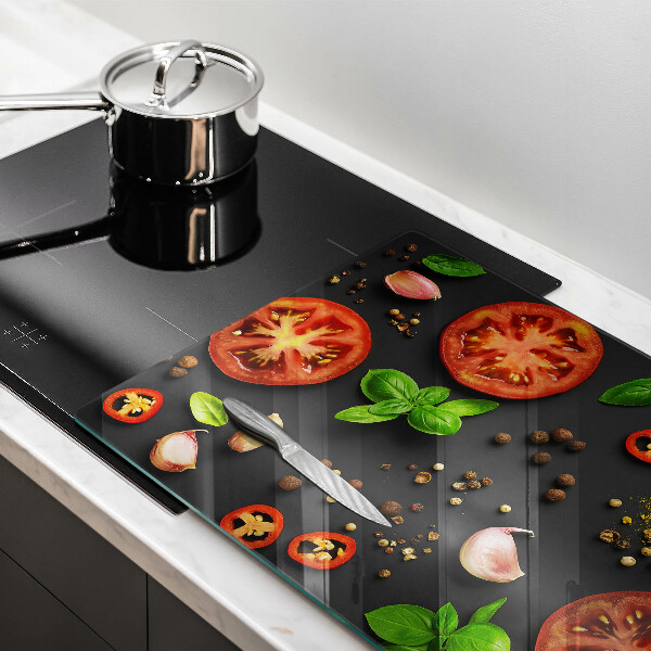 Worktop saver Tomatoes and spices