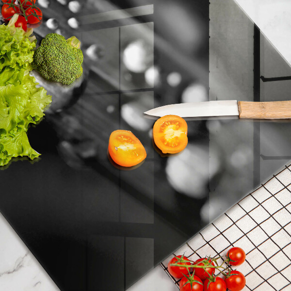 Worktop saver Drops of dew on the leaves