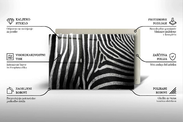 Worktop saver Zebra stripes