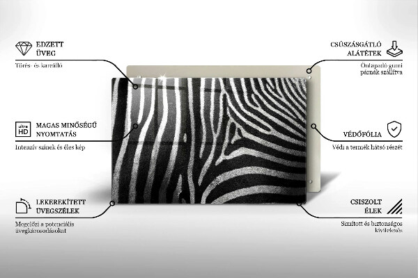 Worktop saver Zebra stripes