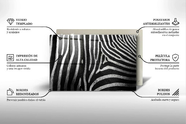 Worktop saver Zebra stripes
