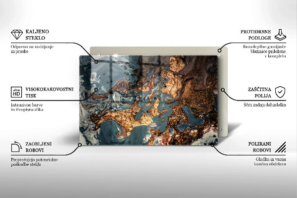 Cutting board Golden Rock structure