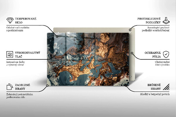 Cutting board Golden Rock structure