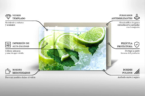 Worktop saver Lime mint and ice