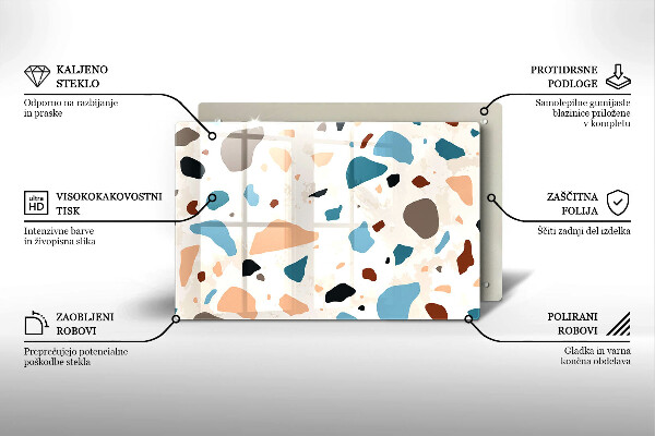 Chopping board glass Decorative stone stone