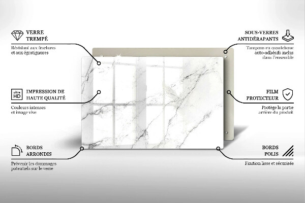 Worktop saver Elegant marble texture