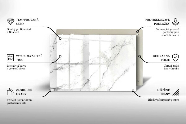 Worktop saver Elegant marble texture