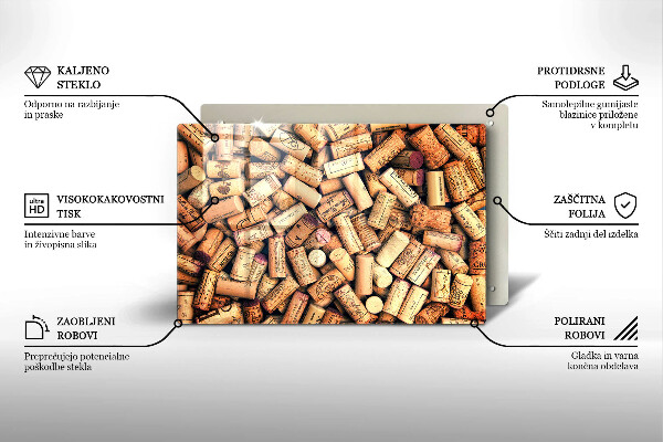 Worktop saver Wine corks pattern