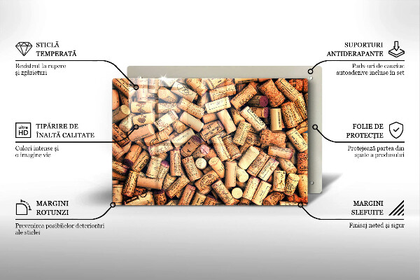 Worktop saver Wine corks pattern