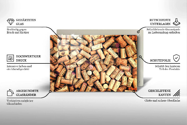 Worktop saver Wine corks pattern