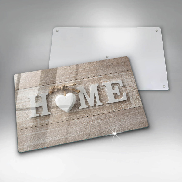 Cutting board Boards and the inscription Home