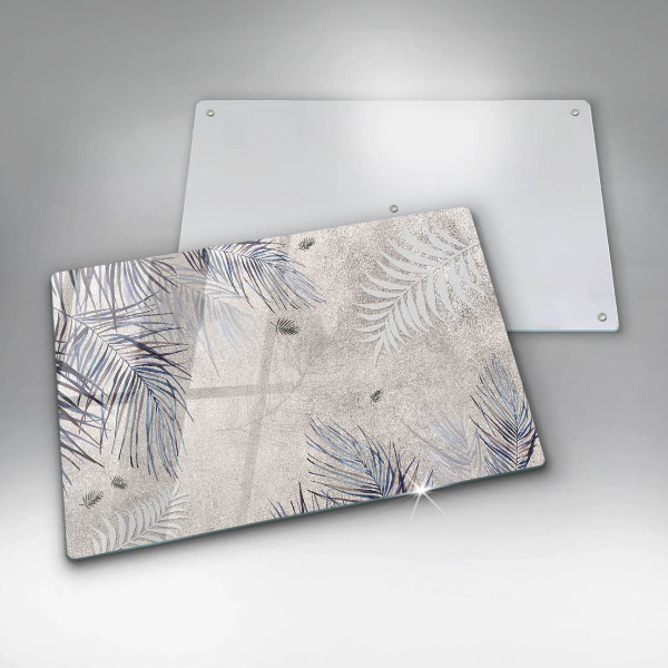 Chopping board glass Subtle leaves