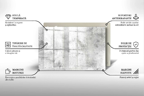 Chopping board glass Concrete texture
