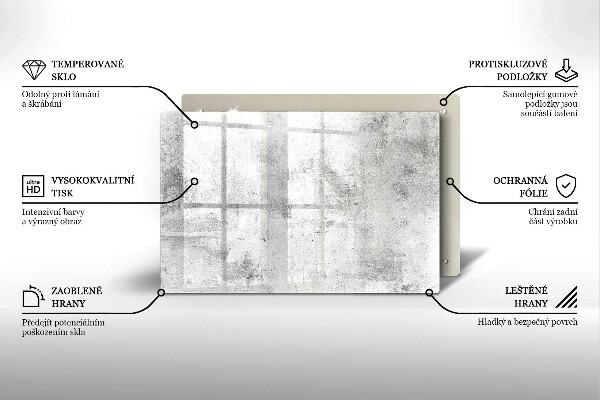 Chopping board glass Concrete texture
