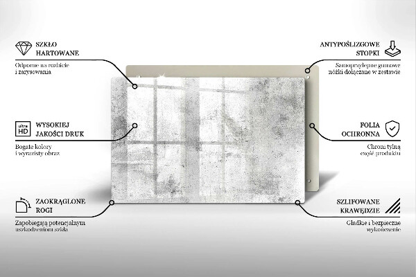 Chopping board glass Concrete texture