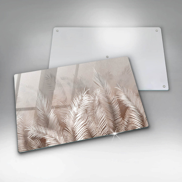Chopping board glass Boho leaf vegetation