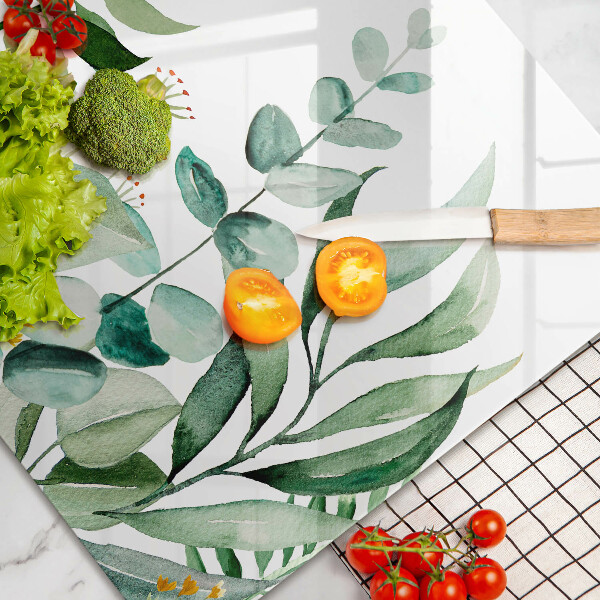 Cutting board Plant leaves illustration