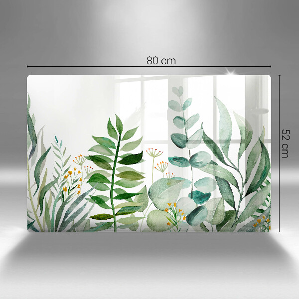 Cutting board Plant leaves illustration