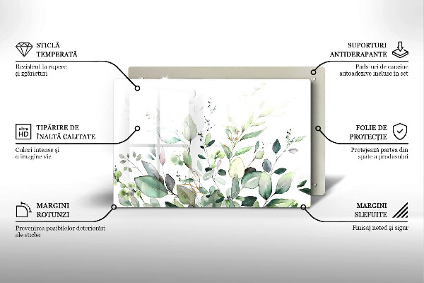 Worktop saver Watercolor plants