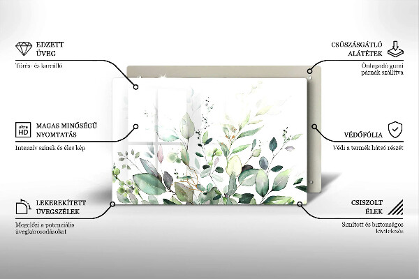 Worktop saver Watercolor plants