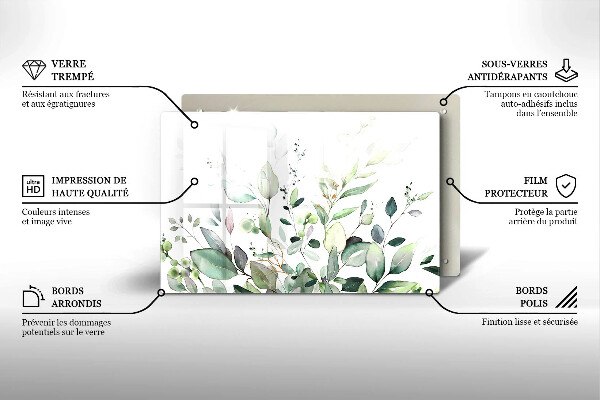 Worktop saver Watercolor plants